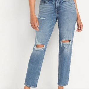 High-Waisted OG Loose Ripped Jeans for Women 14 tall